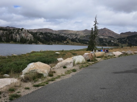 lunch stop on Beartooth Hwy, Wyoming